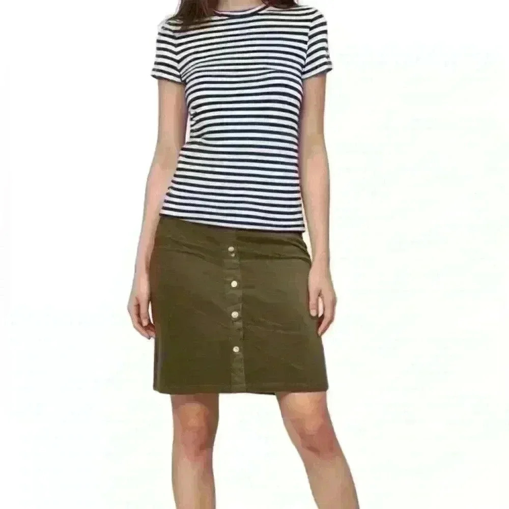 J.Jill Corduroy Vintage Brown Skirt Size 10